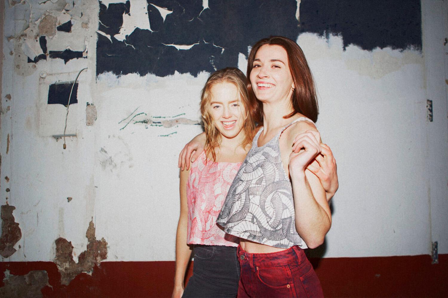 Two models wearing Swedish fashion.