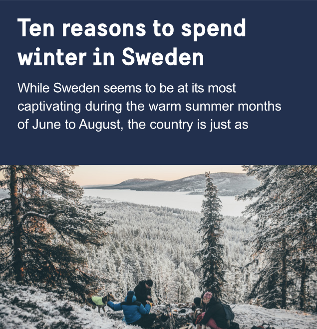 White text over solid Dawn Blue background with image above.