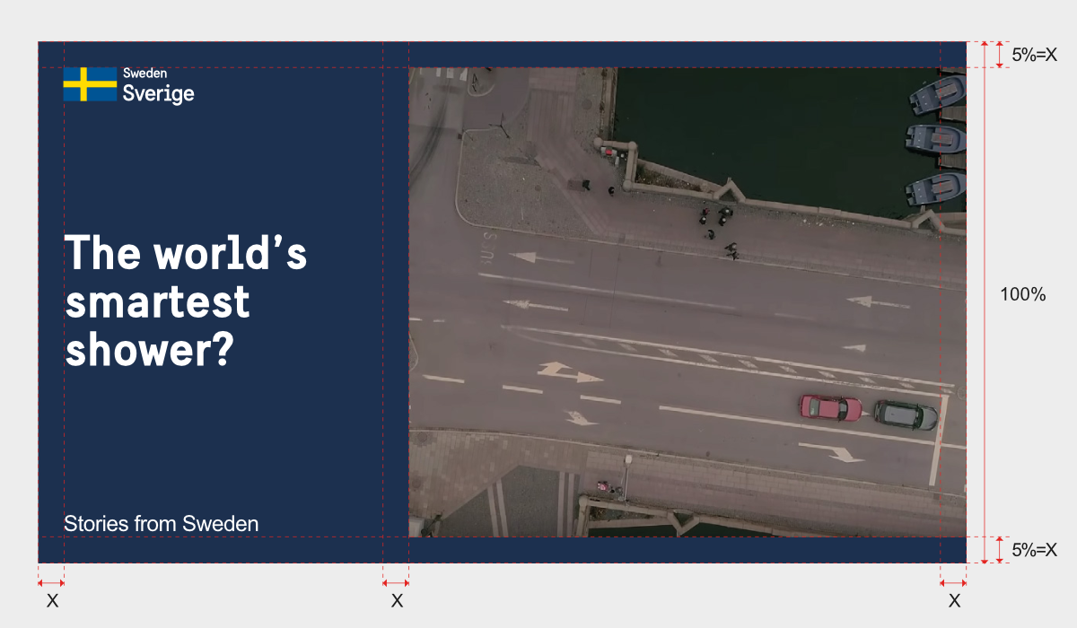 Example of construction of opening credits with text and image.