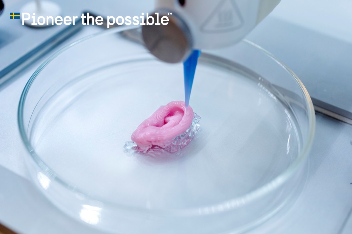 A machine is printing tissue.